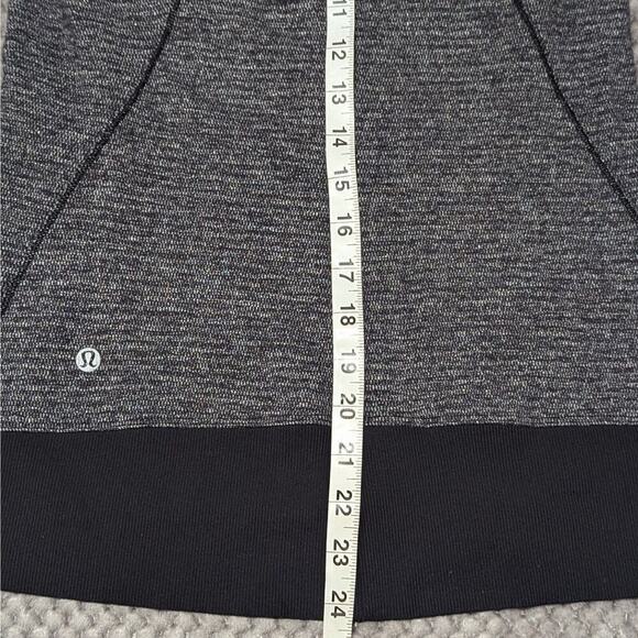 Lululemon 1/2 Zip Pullover Women 6 Mini Check Pique Black Reflect Athleticwear - Picture 4 of 9